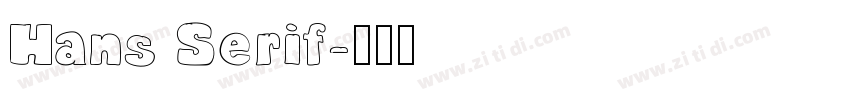 Hans Serif字体转换